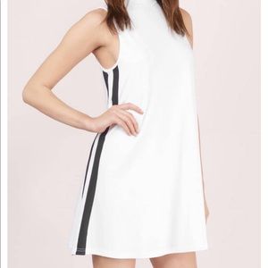 White Stripe Trapeze Dress